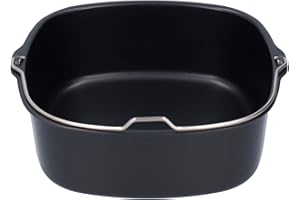 WAKECTS Beczka na Ciasto, Frytkownica Forma do Ciasta Żelazna Frytkownica Beczka na Ciasto Akcesoria do Frytownicy do HD9925 HD9860 HD9905 01 Akcesoria do Frytownicy (22cm)