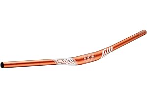 Funn Manillar de Bicicleta de Montaña Full On con Abrazadera de Barra de 35mm y Ancho de 785mm, Manillar de MTB Naranja (Elevación de 15mm)