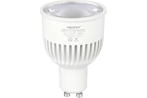 LIGHTEU®, Milight Miboxer Zigbee3.0 RGBCCT 6W GU10 Reflektor LED kompatybilny z Zigbee Gateway Amazon Echo Plus i Lightfy Hub do APP/sterowania głosowego, FUT106Z