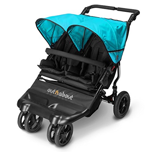 Out n About Little Nipper Double Stroller Marine Blue