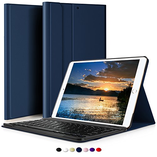 IVSO iPad Pro 10.5 QWERTZ Tastatur, Abnehmbare Wireless Bluetooth Tastatur Schutzhülle mit Standfunction Für Apple iPad Pro 10.5 Tablet, Blau - 8