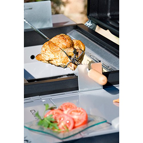 Campingaz Drehspiess für Elektromotor passend für Serie 3 und 4 Spit and Fork 2000025851, silber - 3