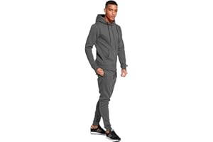 J5fashion Mens Block Hooded Basic Tracksuit