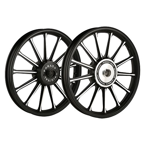 14% OFF on Autofy Porado 13 Spokes Black & Chrome Alloy Wheels for ...