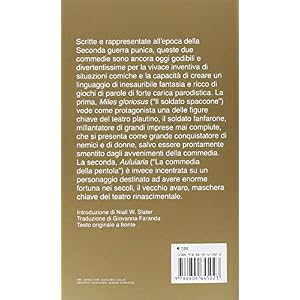 Aulularia-Miles gloriosus. Testo latino a fronte