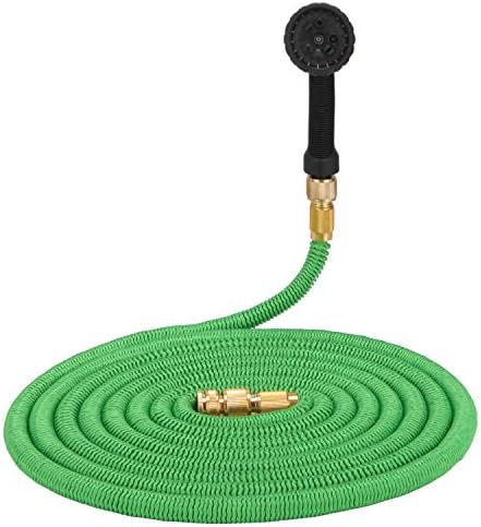 Eaglewill Flexible garden hose 50FT Extends, water hose Flexible, garden pond Stretchable for Gardening Watering,Floor Cleaning,Car Washing Hose pipe