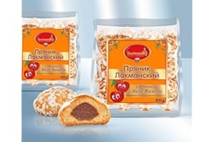 LACKMANN Süßgebäck Prjaniki mit Kirschfüllung 300g Пряники с начинкой "Вишня"