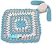 Pebble organic cotton sleepy bunny doudou - duck egg blue (comfort blanket toy)
