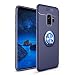 Produktbild Hülle Samsung Galaxy S9,Silikonhülle Samsung Galaxy S9,SaKuLa Neu Original Samsung Galaxy S9 Handyhüllen mit Metall 360 Rotation Verstellbarer Ring Grip Halter Ständer Personalized Design Kompatibel mit Magnetischer Autohalterung,Ultradünnen Slim Fit Stoßdämpfung Silikon Stoßfänger Tasche Handytasche Etui Bumper Soft Flexible TPU Smartphone Schutzhülle Case Cover Handycover für Samsung Galaxy S9-Voll Blau