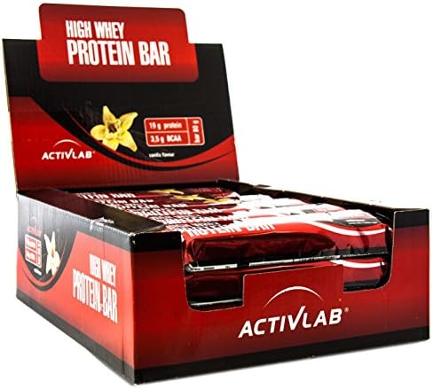 Activlab Vanilla High Whey Protein Bars - Pack of 24 Bars
