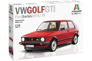 Italeri 3622 VW Golf GTI First Series 1976/79, Scala 1:24, Plastic Model Kit, Modello in Plastica da Montare, Multicolore