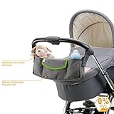 DIAGO 30070.75277 Deluxe Kinderwagen Organizer grau/grün - 2