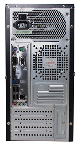 SNOGARD Flüster-PC Dual-Core Office/Multimedia PC Computer | AMD® A4 6300 FM 2 Richland CPU, 8GB RAM, 1000GB HDD, AMD HD 8370D Graphics, HDMI, VGA, DVI, DVD±RW, Office, USB 3.0 - 5