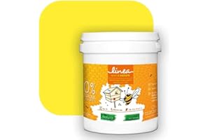 1000 TEINTES Peinture écologique Natura Linéa® Jaune Rouge (Côté Apiculture 9305) Ruche SATIN pour 12 m² - 1.00 L