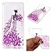 Produktbild Durchsichtig Hülle für LG G6,Glitzer Hülle für LG G6,Leeook Noble Stylish Schön Glitzer Bling Shiny Sparkle Rosa Rot Mädchen Blume Gemalt Strass Muster Entwurf Weich Transparent Clear TPU Silikon Zurück Schutzhülle Tasche Crystal Hülle Handyhülle Etui Bumper Case Cover für LG G6 + 1 x Schwarz Eingabestift-Rose Red Girl Flower