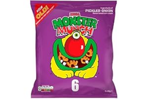 Walker's Méga Monstre Munch 22G D'Oignon Mariné X 6 par Paquet