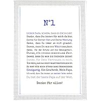 Vatertagsgeschenk | Geschenk für Papa - Besondere Geschenkidee zum Vatertag - Ein persönliches Bild mit Rahmen zum Herrentag