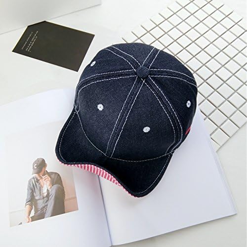 The Korean version of the personalized letters denim flip Stetson hat flat edge cap hip hop cartoon baseball cap sun visor men , tide adjustable , Cowboy)