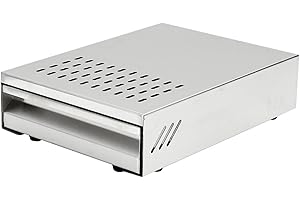 TWSOUL Recipiente para café para posos de café, recipiente para portafiltros de acero inoxidable, apto para todas las máquinas de café estándar (normal, 28 x 18 x 6,3 cm)