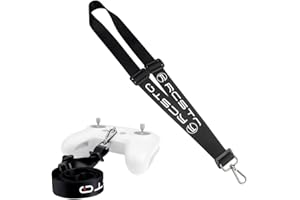 MotuTech Sangle de Cou Réglable pour DJI FPV Radiocammande 2 Télécommande Large Lanière Lanyard Neck Strap Accessoire Collier (Mince)