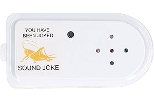 Zerodis Cricket Sound Prank Toy, Hard to Find Cricket Noise Toy, Power Shield, Self-Adhesive Back Sticker for Home Use (White)