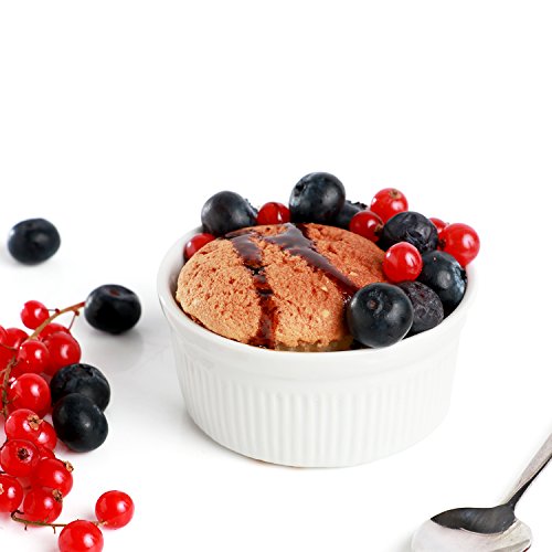 Urban Snackers Round Shaped Ramekin 3IN, White Porcelian, for Baking, Serving Sauce, Dips, Chutneys for Home, Kitchen and Hotel