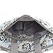 Damai Floral Designer Diaper Tote Bags (Gray Dandelion)