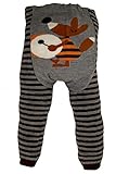 Baby and Toddler Wooly leggings by Dotty Fish boys Brown Fantastic Mr Fox