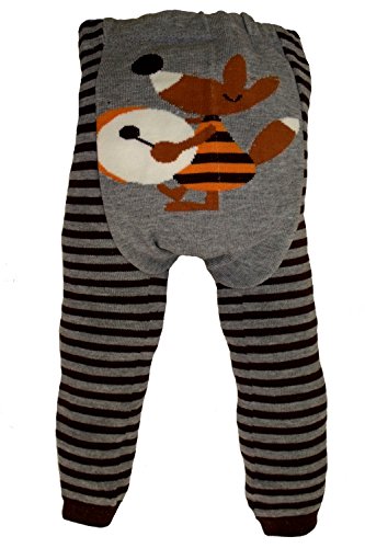 Baby and Toddler Wooly leggings by Dotty Fish boys Brown Fantastic Mr Fox - 80cm/6-12 months