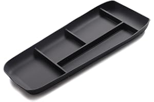 smabee Mittelkonsole Aufbewahrungsbox für NIO ET7 2022 Silikon Aufbewahrungsbox Organizer Tablett Verstauen Ordnung Innenzubehör (schwarz)