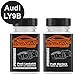 Produktbild Autolack Lackstift Set Audi LY9B Brillantschwarz / Negro Brillante Basislack Klarlack je 50ml