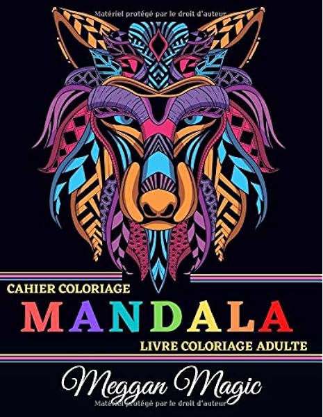 Cahier Coloriage Mandala Livre Coloriage Adulte Livre De Coloriage Magique Pour Adultes Lions Girafes Oiseaux Chats Plus De 50 Pages A Colorier Pour Soulager Le Stress Et Se Detendre