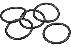 PATIKIL Nitrile Gomma O-Ring 70mm OD x 58,6mm ID x 5,7mm Larghezza, 5 Pezzi Metrico Sigillatura Guarnizione Anelli Rubinetti per Rubinetto Idraulica Automobilismo Riparazione, Nero
