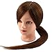 Neverland Professional 26" 80% Real Human Hair Hairdressing Equipment Styling Head Doll Mannequin Training Head Tools Braiding Cutting Student Practice Model with Clamp