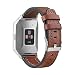 Produktbild Fitbit Ionic Armband, SHOBDW Mode Luxus Leder Ersatz Zubehör Armband Straps Für Fitbit Ionic (5.5"-8.1", Kaffee)