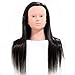 Eyelash Lip Makeup Practice Mannequin 24" Long 30% Real Hair Training Head