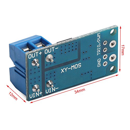 DROK® 400W High-Power-MOS-Feldeffekttransistor , DC 5-36V 15A Triggerschalter Treibermodul , PWM elektronischen Schalter Control Board, Drive Module ON-OFF-Controllerpanel - 7