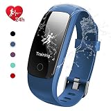EFOSHM Fitness Tracker; Smart Watch Wasserdicht IP67 Touch Bildschirm Activity Tracker mit Herzfrequenz Monitor Kalorien Zähler Schrittzähler Smart Armband Android & iOS Smartphone, blau