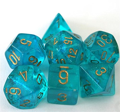 Preisvergleich Produktbild Chessex Borealis Teal Würfel Set