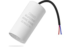 ANGEEK CBB60 450v 45uf 50/60HZ Condensatore di avviamento,condensatore di soppressione,condensatore di avviamento del motore,condensatore di microfarad con filo