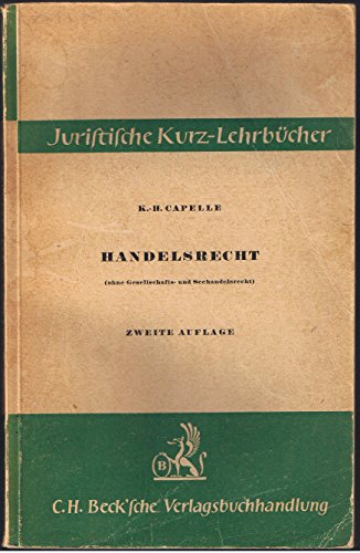 Handelsrecht (ohne Gesellschafts- und Seehandelsrecht)