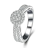 Anillos CZ de plata de ley 925.Podemos proporcionar un grabado gratuito en el interior de los anillos, envíenos el contenido del grabado dentro de las 24 horas y no podrá exceder los 12 caracteres. Gracias.