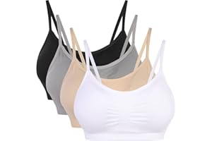 Vertvie Sujetador Deportivo Brasieres para Dama Confortables sin Tiras Apto para Dormir Yoga Run Bra para Mujer 3st