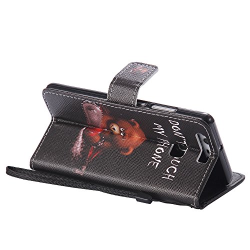 Nancen Huawei P9  5 2 Zoll  H  lle  Flip-Case PU Leder Handytasche - Praktisches Design mit Magnetverschluss Standfunktion Brieftasche und Karten Slot