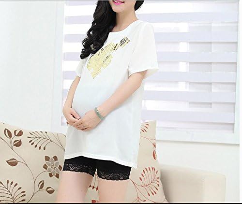 Liansangba Pack of 2 Pregnant Under Panties Adjustable Soft Comfortable Maternity Over Bump Underwear Shorts