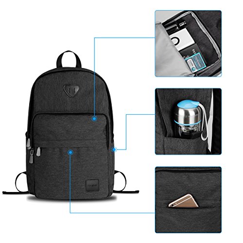 Trendiger Laptop Notebook Rucksack Schultasche  f  r 15 6  Notebook  2 Seitentaschen  Innentaschen   f  r Schule  Studium  Reisen  Gaming  Wandern  Ca