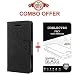 Goelectro Mi Redmi 4A /xiaomi redmi 4a (COMBO OFFER) Original Black Flip Cover Case (Wallet Style) for Xiaomi Redmi 4A + Free premium Tempered Glass screen Guard Protector RS.349.00