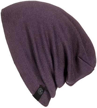 Warm Slouchy Beanie Hat - Deliciously Soft Daily Beanie in Fine Knit - 100% Cotton