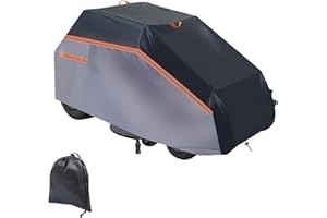 luolety Bâche de Tracteur à Gazon 600D, imperméable Anti-poussière résistante aux UV Coupe-Vent, Anti-Pluie Housse de Protection pour Tondeuse à Gazon d'extérieur(L201 x W140 x H117 cm)