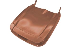 SULO Mülltonnendeckel Deckel für Mülltonnen in der Form Euro2 für Müllgroßbehälter 60 und 80 Liter (braun)